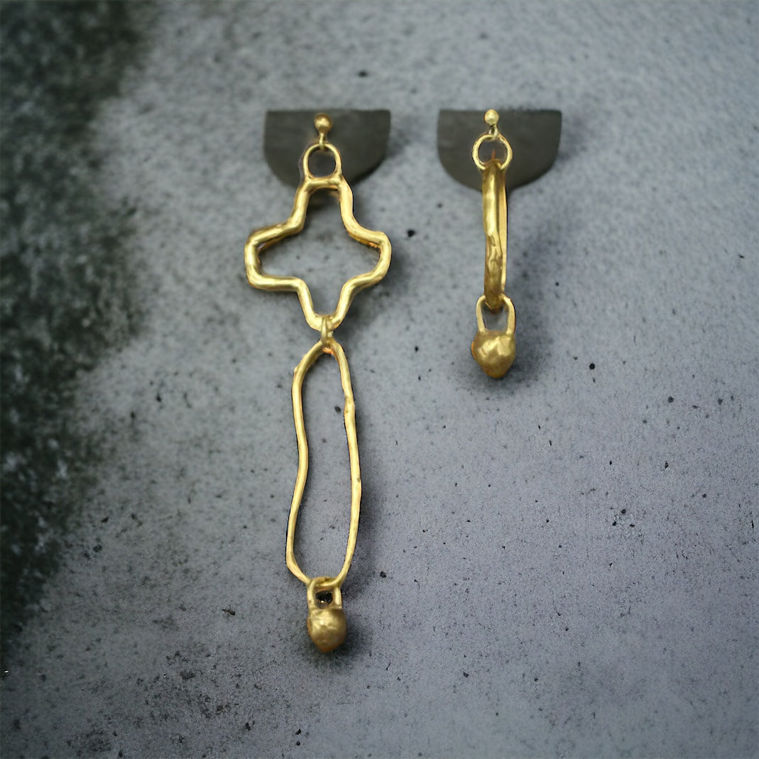 ''ASYMMETRIC HARMONY'' EARRINGS