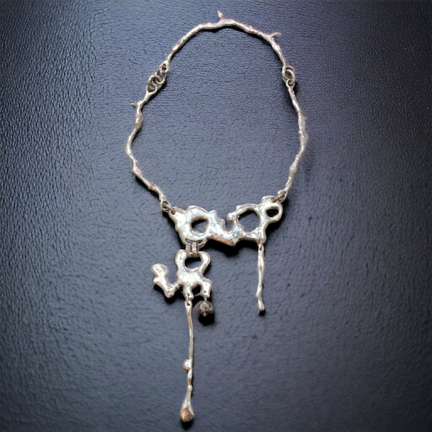 ''LIQUID SILVER'' NECKLACE