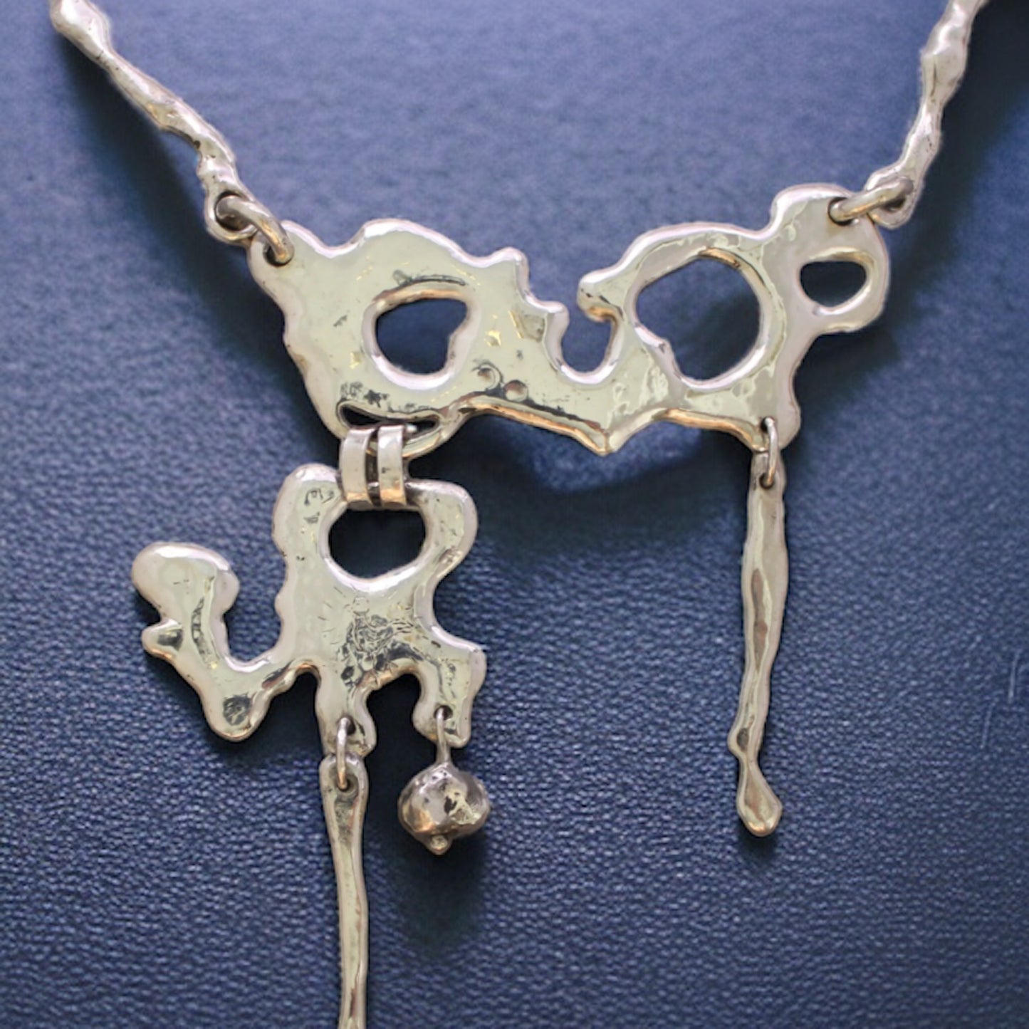 ''LIQUID SILVER'' NECKLACE