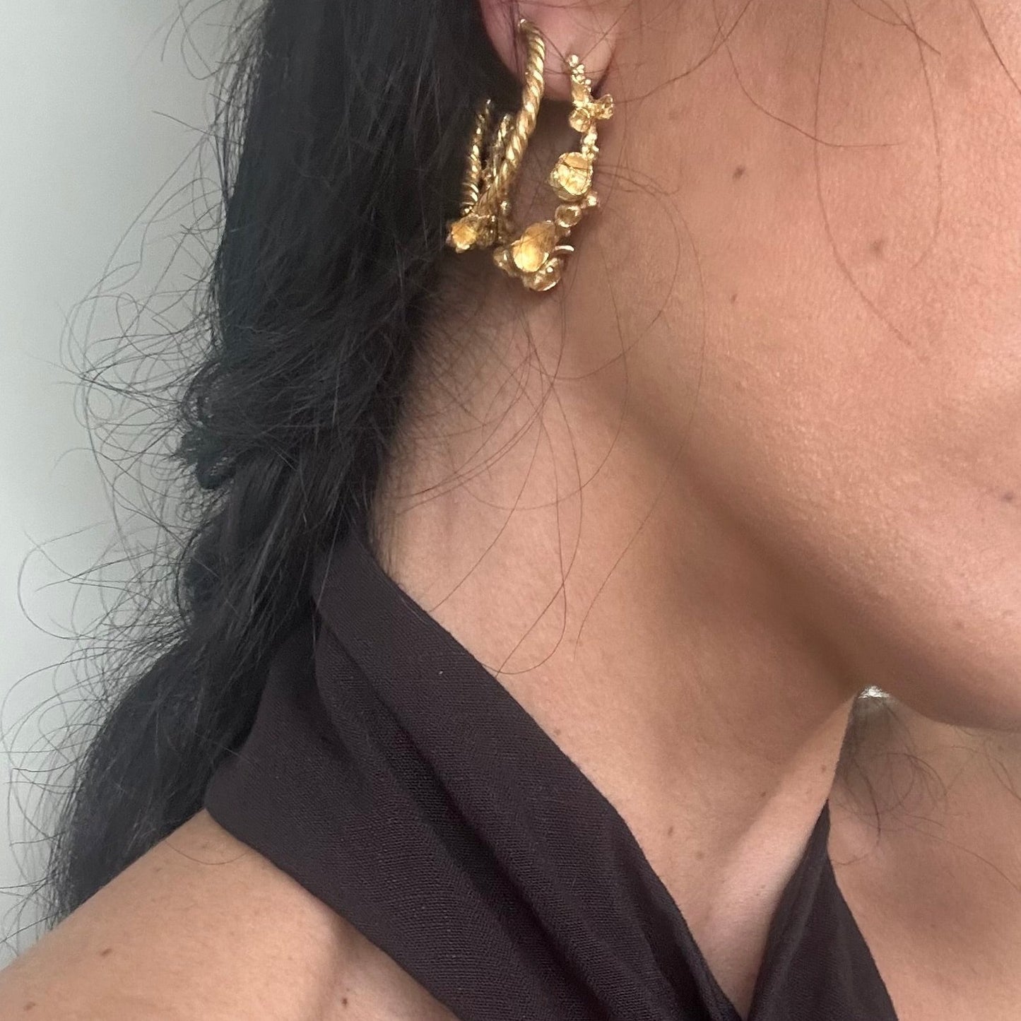 ''BLOOMING HOOPS΄΄ EARRINGS