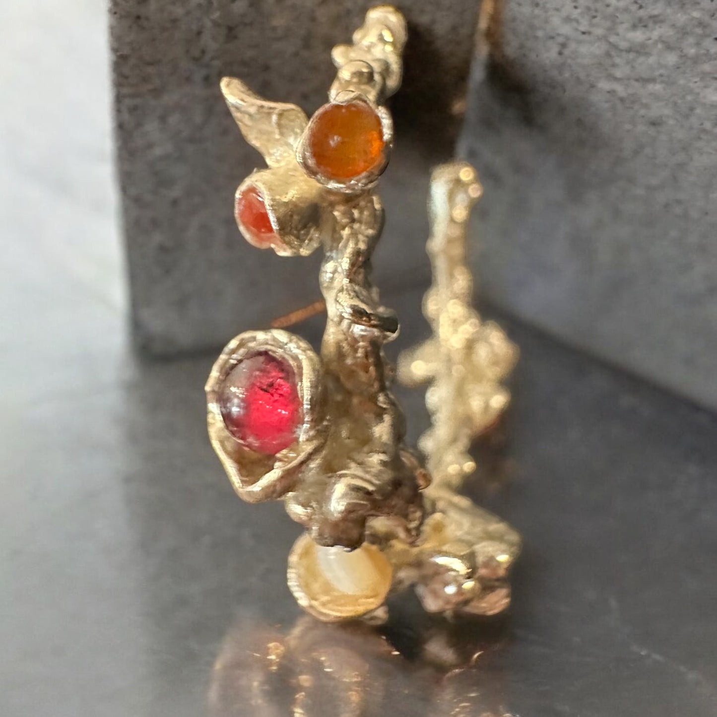 ''BLOOMING HOOPS΄΄ EARRINGS