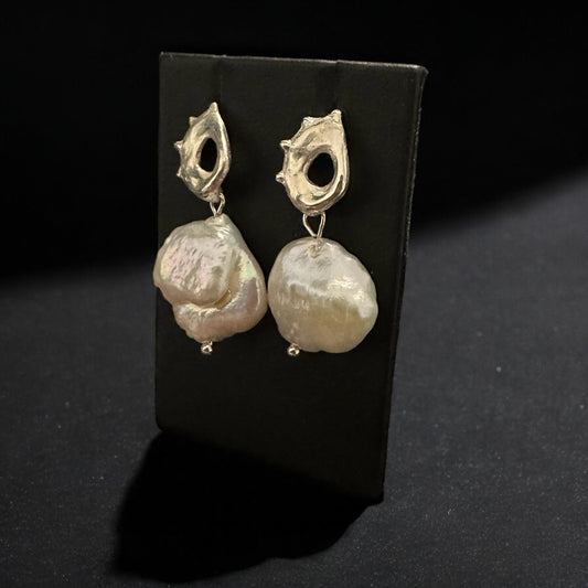 ''PEARL DROPS'' EARRINGS