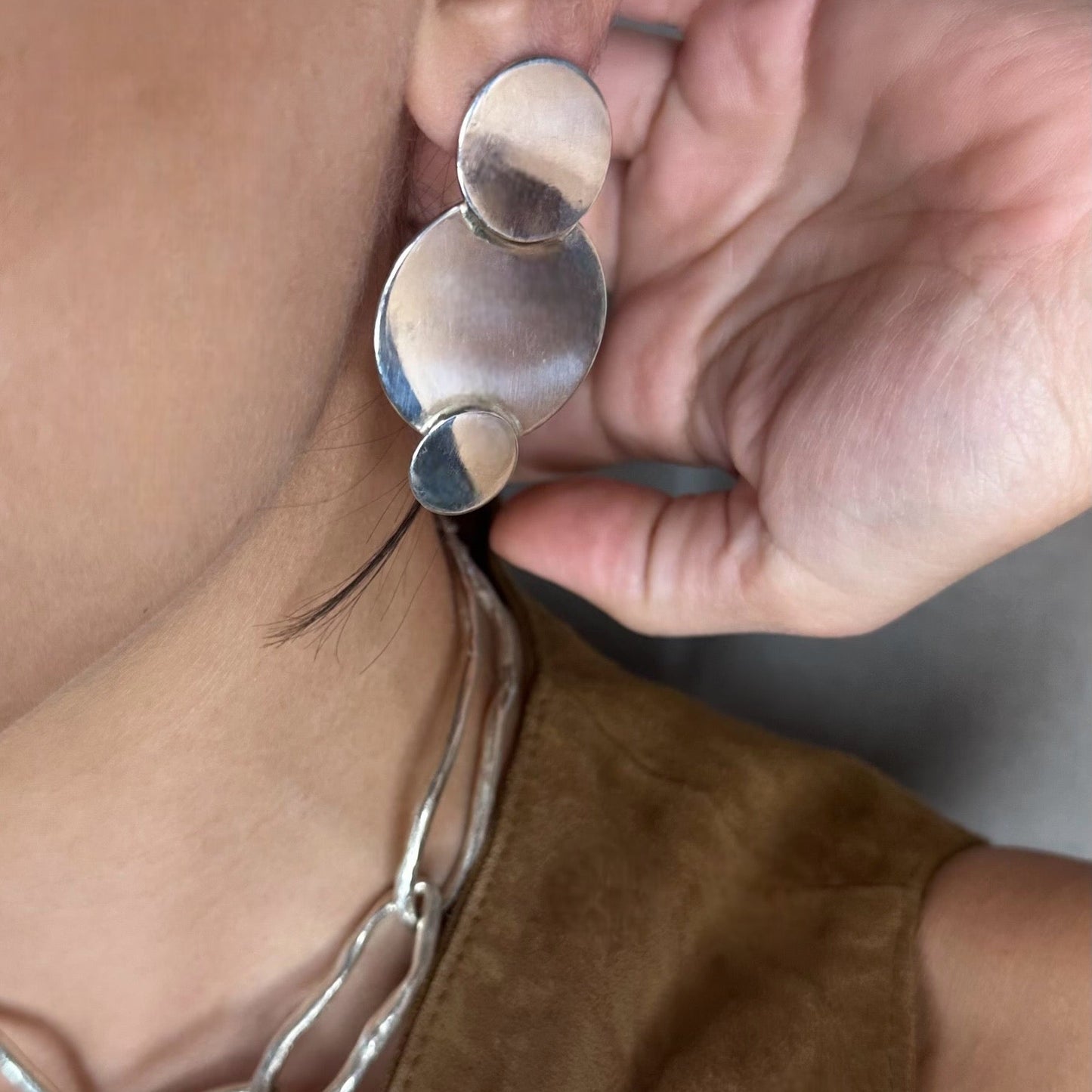 ''THREE CIRCLES'' EARRINGS