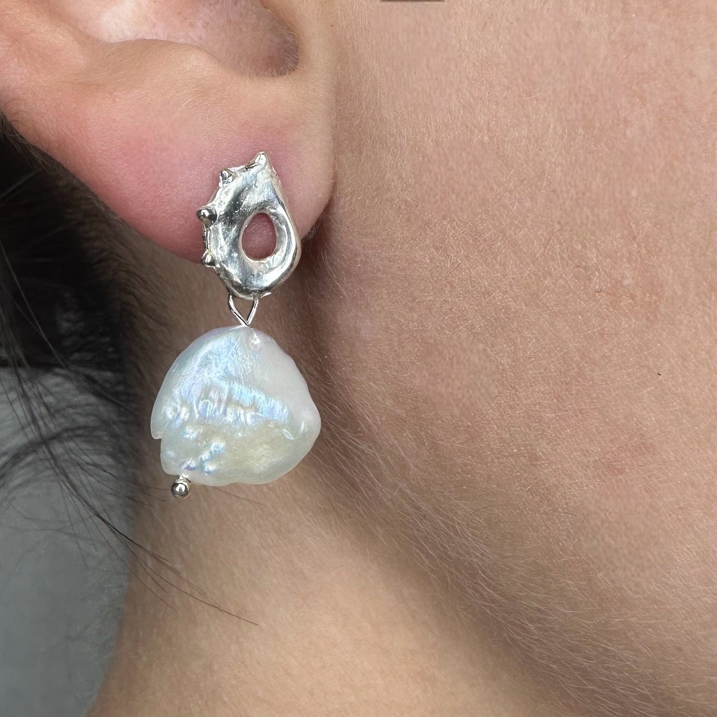 ''PEARL DROPS'' EARRINGS